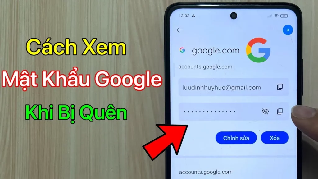 Cách Xem Mật Khẩu Google